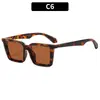 Óculos de Sol Quadrados Versáteis Estilo Coreano Moderno, Óculos de Sol Tendência Street Style com Proteção UV e Acabamento de Alto Padrão