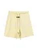 Shorts Casuais Largos de Cor Sólida com Cordão na Cintura, Shorts de Cinco Pontos Elásticos, Shorts Básicos de Verão Masculino em Mistura de Algodão, Estilo de Verão Masculino