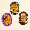 Decoración de Pastel de Halloween Arcilla Suave Figura Linda de Fantasma Ojos Chistosos Perlas de Azúcar Velas de Halloween Toppers Inserts
