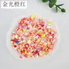 Série de conchas peroladas para nail art Maquiagem para olhos Aurora amor rabo de peixe transparente gelo joias douradas DIY cola gota material de cânhamo fluido