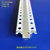 Calha de luz em forma de J teto de gesso teto rebaixado canaleta de processo canaleta rebaixada em forma de U tira divisória tiras de canto positivas e negativas de PVC preto e branco