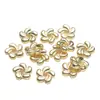 Espaciador de Flor de Ciruelo Chapado en Oro de 14K que Conserva el Color 6mm 8mm Espaciador para Pulsera Espaciador de Cuentas Espaciador para Pulsera DIY Collar Accesorios con Cuentas Venta al por Mayor