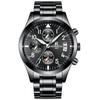 Ontheedge Ruizhi Source RZY028 Comércio Exterior Masculino Pulseira de Aço Negócios Relógio de Pulso com Pulseira de Quartzo