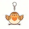 Pingente Chaveiro Acrílico Pisco-de-peito-ruivo Europeu Desenho Animado Criativo Presente Decoração de Mochila Mercadoria de Anime Transfronteiriça