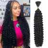Peruca de Tranças de Cabelo Ondulado Profundo Europeu e Americano Tranças de Cabelo para Trançar Ondulado Profundo