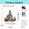 Nuevas Decoraciones Navideñas 2D para Intercambio de Regalos, Decoración Navideña para el Hogar, Soporte de Acrílico para Carrusel Transfronterizo