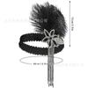 Diadema de Plumas Estilo Gatsby de los Años 20 Diadema de Borlas Retro Europea y Americana Diadema para Fiesta Vacaciones Baile Accesorios para el Cabello