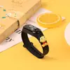 Pulseira de desenho animado de explosão quente de fábrica, relógio eletrônico de boneca LED, relógio de pulso à prova d'água com toque para meninos e meninas, atacado
