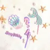 Viento Marino Ins Transfronterizo Viento Marino Decoración Acrílica para Pastel DIY Concha Cola de Pez Caballito de Mar Enchufe Digital para Pastel de Cumpleaños