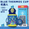 Nueva Taza Termo Infantil Elegante, Taza con Popote de Doble Uso de Acero Inoxidable 316, Botella de Agua Especial para Estudiantes y Niños Pequeños que Van a la Escuela
