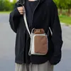 Bolsas de lona al por mayor para mujer, nuevo diseño de moda nicho verano 2026, bolso de hombro cruzado, estilo coreano popular, bolso para teléfono móvil