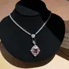 Zircônia Cúbica! Colar Ajustável Flor Gota d'Água de Zircônio, Corrente Simples e Elegante para Clavícula, Acessório de Pescoço Versátil e Moderno para Mulheres