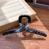 Pinza de Garra de Moda de Acrílico Rayado Coreana y Japonesa para Mujer, Pinza Grande para Cabello Espeso, Accesorio para el Cabello