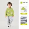 Celebrando el Día Nacional 1 Pieza 10% de descuento Colección de Conjuntos Conjunto Infantil Dudu Sudadera y Pantalones de Otoño para Niños