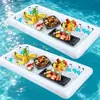 Bar de Hielo Inflable de PVC en Stock del Fabricante Rectangular Barra de Ensaladas Accesorios de Agua Cubitera Hielera Canaleta de Hielo Venta Caliente Transfronteriza