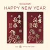 2026 Año Nuevo del Caballo Sobres Rojos de Buena Suerte de Alta Gama Creativos con Estampado Dorado Sobres de Dinero de Suerte para el Festival de Primavera