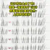 Pestañas postizas cortas de gran capacidad de 10 filas con un look fresco e inocente, no requieren pegamento