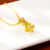 Collar de Oro Arena Vietnamita Diseño Simple Borla de Caballo Cadena para Clavícula Joyería de Mano Larga Duración para Mujer Venta al por Mayor