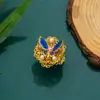 Anillo de apertura ajustable con incrustaciones de flor de mariposa chapado en oro de cobre puro Accesorios Hanfu joyería antigua anillo de boda nupcial