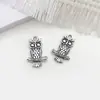 Pingente Charme Série Coruja Falsa Popular de Liga de Prata Antiga Transfronteiriço para Pulseira DIY Colar Acessórios de Joias
