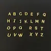 Aretes de Placa Ligera Letra 26 Chapados en Plata de Ley 925 Oro de 18K Lindas Letras Inglesas Mini Nombre Aretes Simples para Mujeres