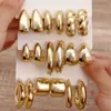 9 Pares de Nuevos Pendientes de Resina Exagerados Dopamina Europeos y Americanos Transfronterizos en Forma de C Gota de Agua Torcidos Pendientes de Moda Tendencia Personalidad