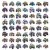 212 pegatinas de monstruos de dibujos animados y monster trucks para cuadernos infantiles y decoración de equipaje