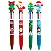 Novo Natal 4 cor caneta esferográfica dos desenhos animados Papai Noel multi-color imprensa cor mão conta caneta estudante prêmios feriado