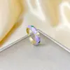 Anillo Ladrillo de Diseño Nicho de Alta Gama Lujo Accesible para Mujer Moda Europea y Americana Creativo Zirconia Chapado en Oro Anillo Abierto Ajustable