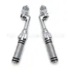 Pedales Plegables y Protectores para Pies de Aleación de Aluminio para Motocicleta Adecuados para Tubos con un Diámetro de 1-1/4 pulgadas