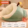 Cama para gato saco de dormir cálido de invierno cerrado zapatillas especiales de invierno gato puede meterse en el nido de colcha pequeña cama para perro alfombrilla para dormir para gato