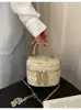 Nuevos bolsos de mano para mujer transfronterizos, bolsos populares para dama, bolsos de paja simples y elegantes, bolsos de mano, bolsos de hombro con cadena, bolsos cruzados