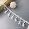 Venta al por mayor de accesorios de encaje de escoba con borlas de algodón blanco puro de fábrica, accesorios de ropa, accesorios decorativos, cinturón de encaje