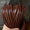 Rattan sintético 5mm material de tecelagem de rattan plano linha de rattan pe saco de tecelagem de rattan sintético vedação de rattan plástico feito à mão diy