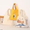 Bolsa chaleco de lona con logo estampado de puntos bolsa para dulces de boda chaleco liso bolsa de lona bolsa tote de Año Nuevo moda