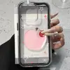Funda de teléfono rosa con ilustración de manzana estilo ins, fresca y minimalista, adecuada para iPhone 17 Pro Max, 16/15, simple y de nicho