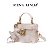 Bolso caja de alta costura estilo chino con bordado floral, bolso de mano, diseño de nicho estilo francés de un solo hombro cruzado para mujer