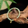 Nuevo Pulsera de Jade Hetian Natural con Ágata Roja del Sur y Perlas para Mujer, Cera de Abeja Transparente Nuevo Estilo Chino Regalo para Transferir Riqueza