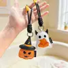 Llavero Linterna de Calabaza de Halloween de Cuero Colgante Lindo de Calabaza Fantasma para Bolsos Regalos Pequeños para Festivales Venta al por Mayor