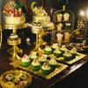 Mesa de sobremesa suporte de exibição decoração bandeja de sobremesa e doces mesa de lanche frio pausa para o chá prateleira de bolo suporte de lanche para chá da tarde