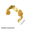 Pulsera de Acero Inoxidable Chapado en Oro de 18K de Estilo Nuevo Europeo y Americano que Conserva el Color para Mujer, Pulsera Abierta de Acero de Titanio con Diseño de Flor y Hoja de Gama Alta