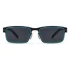 Gafas de Sol Populares de Moda para Hombre Transfronterizas, Gafas Personalizadas de Montura Cuadrada, Gafas de Sol Retro Metálicas de Alta Gama de Moda para Mujer