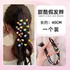 Perucas Infantis, Tiaras com Tranças, Tranças Boxeadora Doces e Descoladas, Elásticos, Laços para Rabo de Cavalo Alto [Processamento Personalizado]