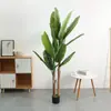 Árvore de simulação planta bonsai planta em vaso shopping center escritório sala de estar decoração flor flor artificial planta verde banana de viajante atacado