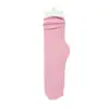 Meias de Gelo Coreanas Cor Creme Meias de Gelo Meia de Veludo Fino Cor Sólida Primavera e Verão Meias Femininas Tendência Moda ins