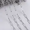 Cadena de eslabones de clip 5*15 mm Cadena de eslabones cruzados Cadena para la clavícula Cadena de hierro DIY Cadena hecha a mano galvanizada Joyería Semiacabado