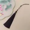 Colgante de Borla de Flor de Nueva Aleación Guanshan Yue 12CM Espiga Abanico Tuan Joyería Hanfu Joyería de Saquito Cheongsam