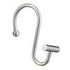12 Piezas Gancho para Cortina de Ducha Metal Forma S Gancho para Cortina de Ducha Cortina Plateado Colgante Gancho Cilíndrico Cortina de Ducha Gruesa