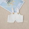 Macacão Jeans 17cm Roupas para Boneco de Algodão 20cm Brinquedo Cachorro de Pelúcia Calças para Boneca Vestuário Miniatura