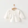 Ropa de Algodón Puro Clase A para Bebé con Espalda Abierta Manga Larga Estilo Primavera y Otoño Principios de Otoño Ropa para Recién Nacido Estilo Cuatro Estaciones